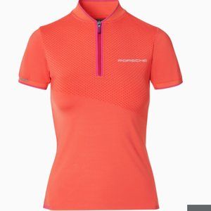 Porsche Motorsport Lifestyle Sport Collection Polo Women Small Coral & Pink NWOT
